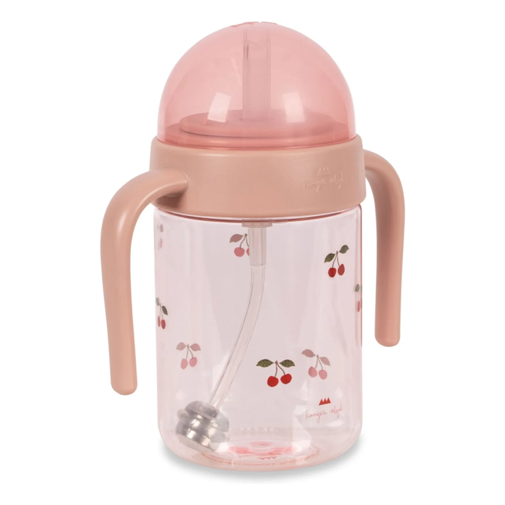 Tasse paille Cherry | Rose- Image produit n°1