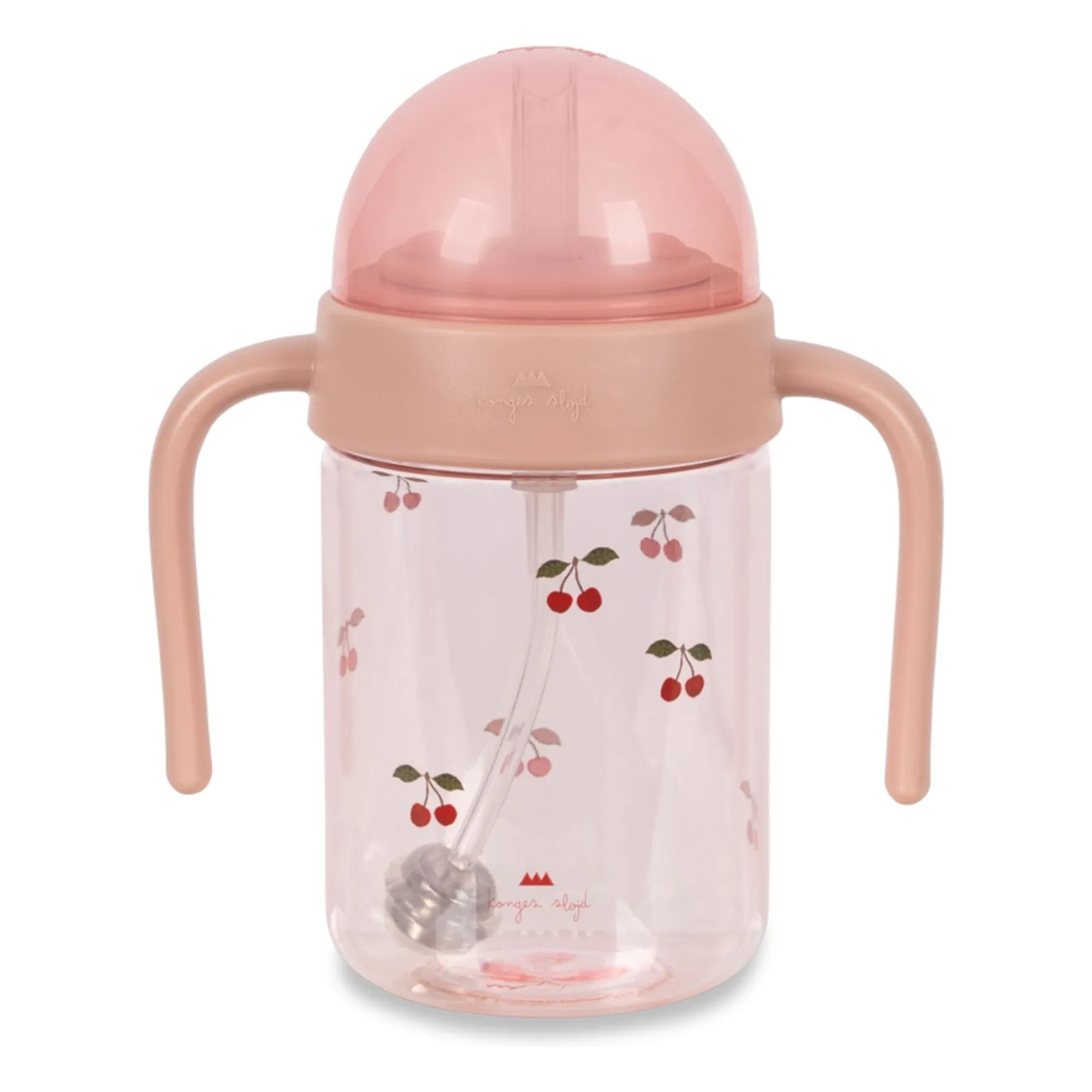 Tasse paille Cherry | Rose- Image produit n°0