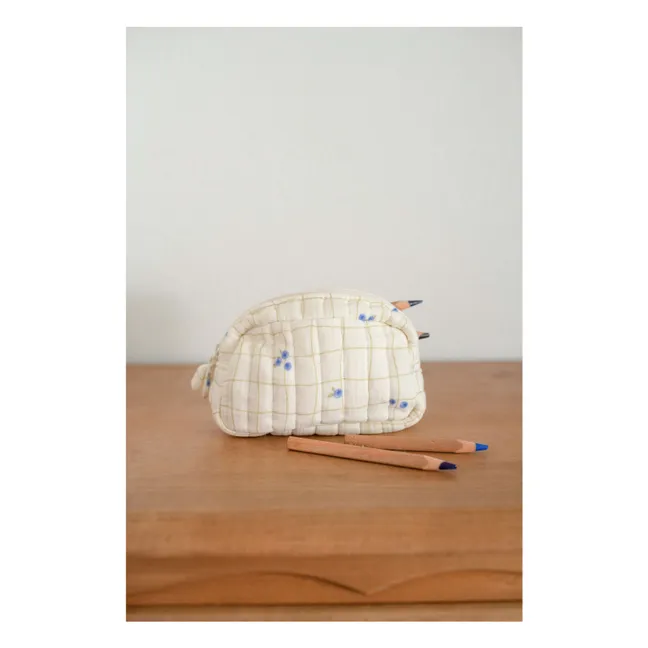 Trousse de maquillage Blueberries en coton bio