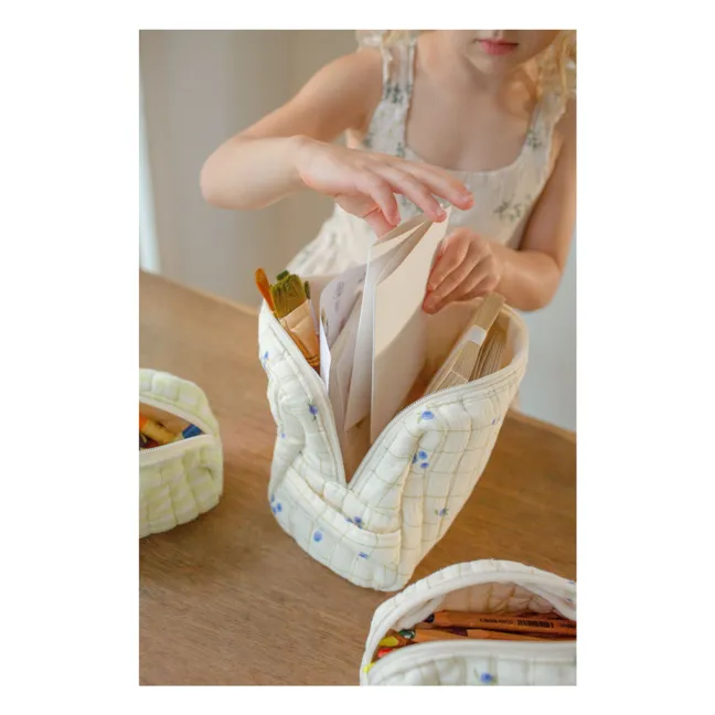 Trousse de toilette Blueberries en coton bio