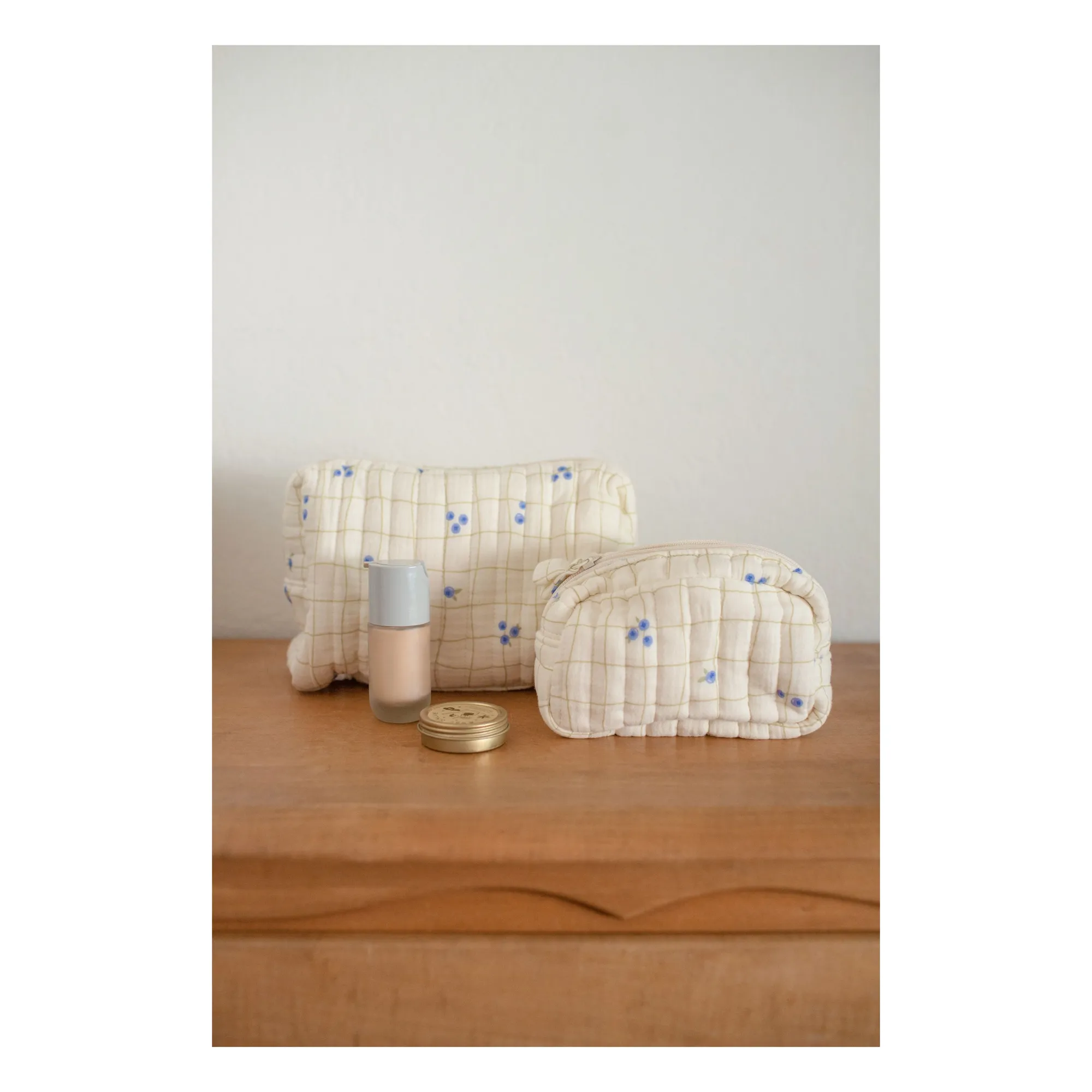 Soft Spot - Trousse de toilette Blueberries en coton bio (Soft Spot) - Couverture