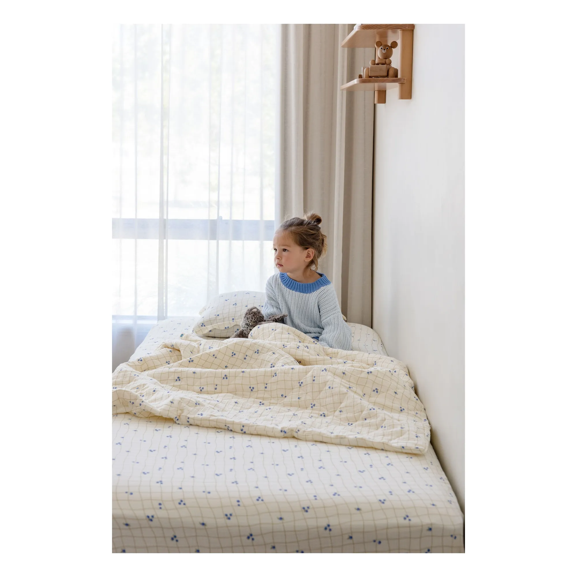 Drap-housse Blueberries en coton bio- Image produit n°2