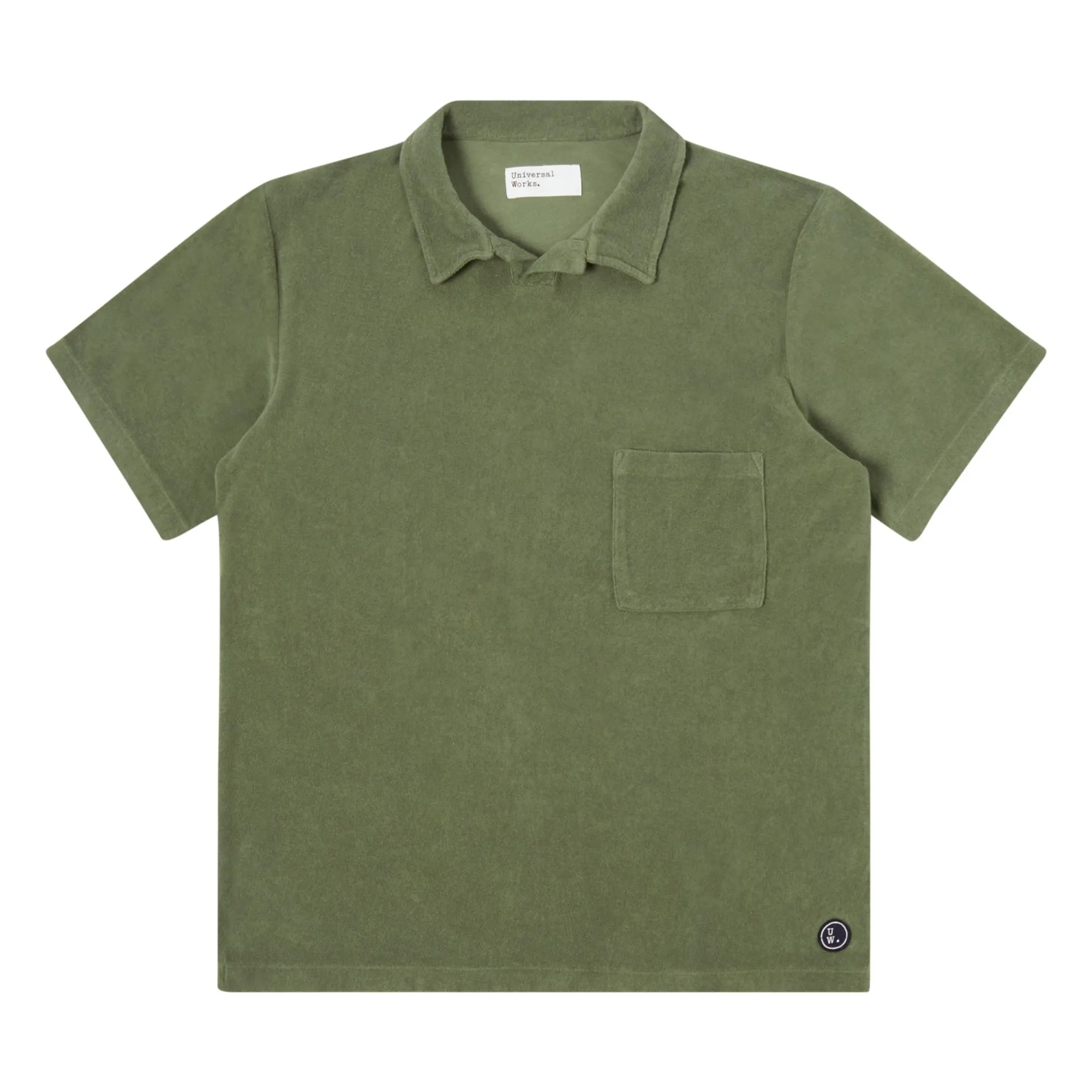Universal Works Khaki Vacation Terry Polo