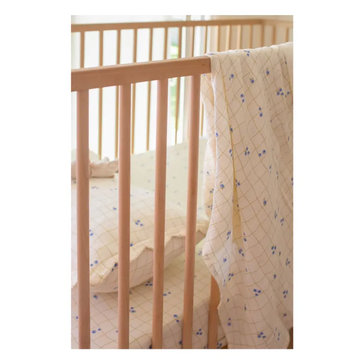 Lange d'emmaillotage Blueberries en coton bio- Image produit n°4