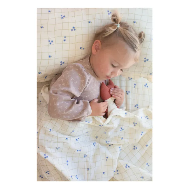 Lange d'emmaillotage Blueberries en coton bio