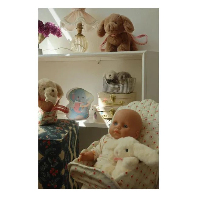 Doll and her cuddly toy | Ecru