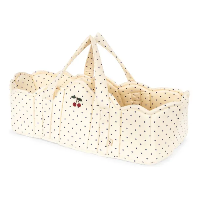 Estate Dot doll bassinet | White