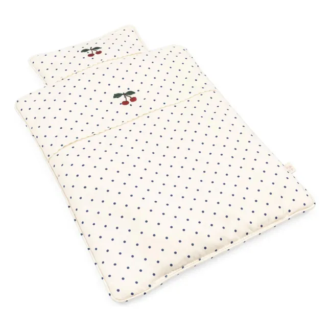 Juego de cama para muñecas Estate Dot | Blanco