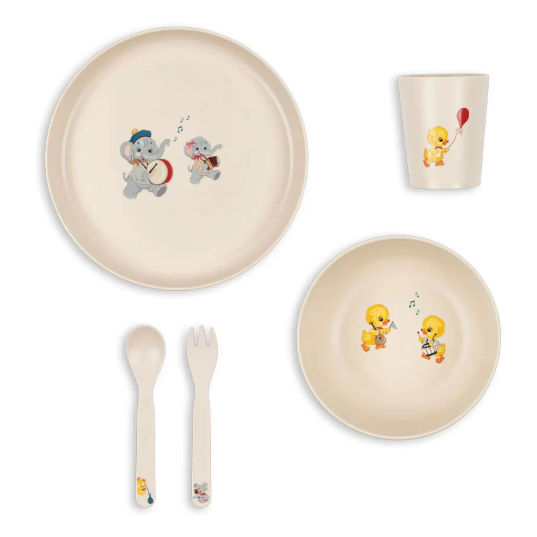 Konges Sløjd Beige Music Parade Meal Set