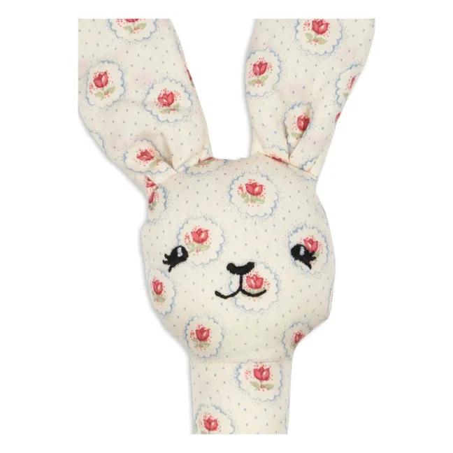 Bunny Mirage rattle | Ecru