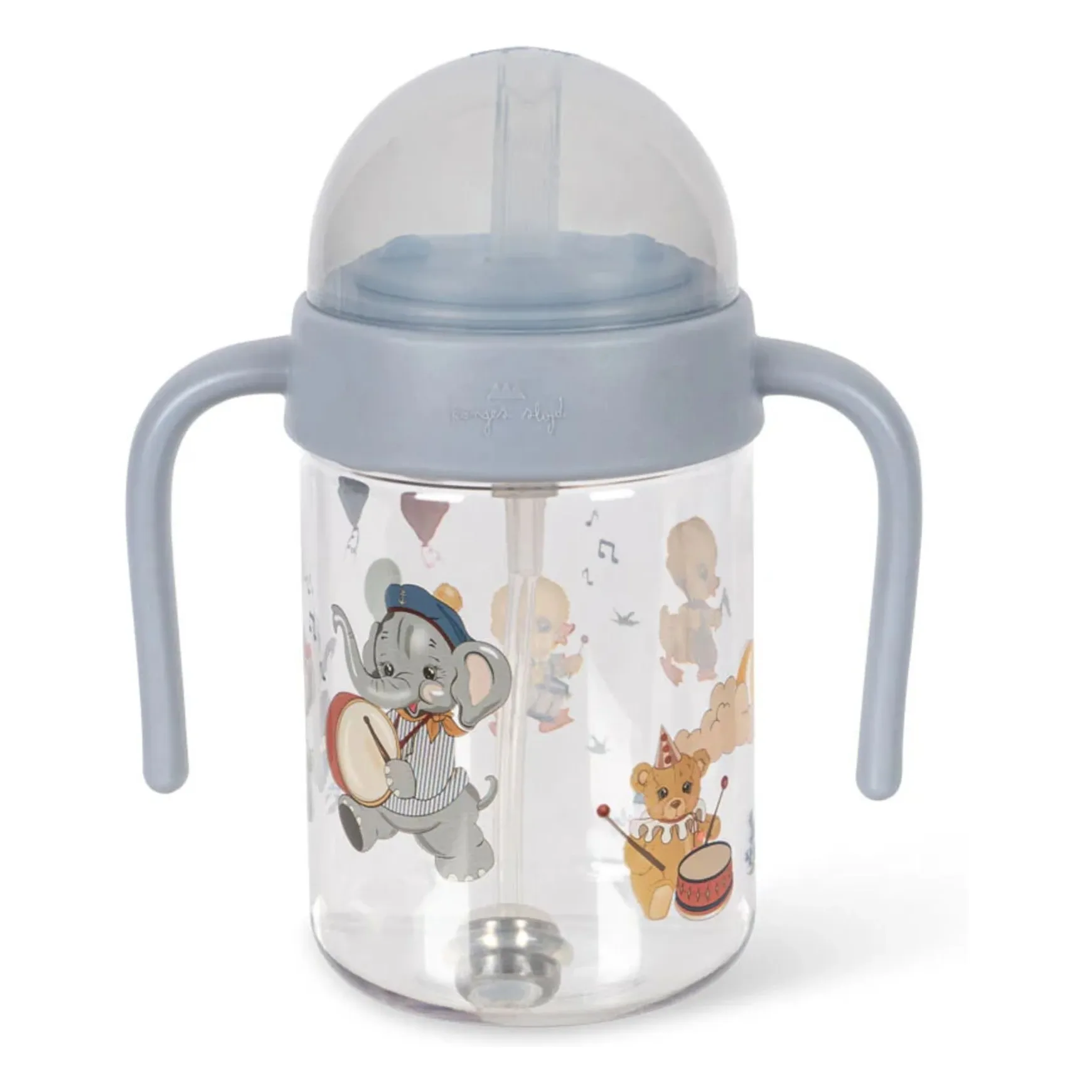 Tasse paille Music Parade | Bleu- Image produit n°0