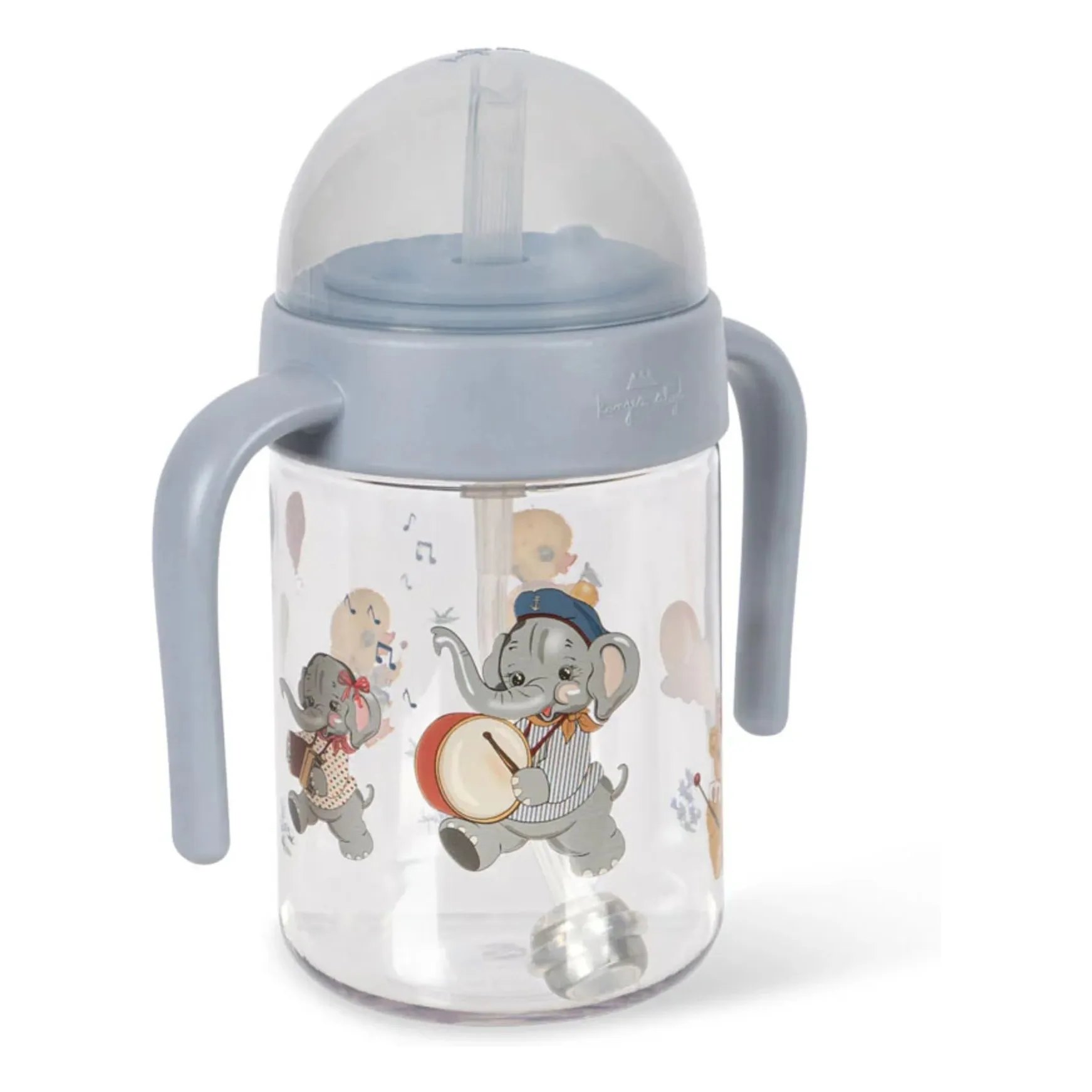 Tasse paille Music Parade | Bleu- Image produit n°1