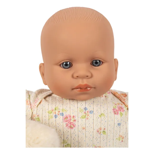 Doll and her cuddly toy | Ecru