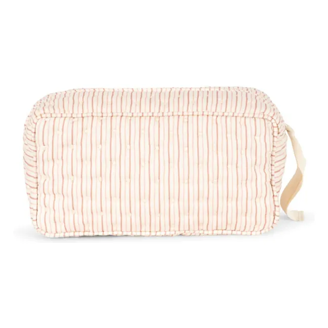 Stripie toiletry bag | Pink