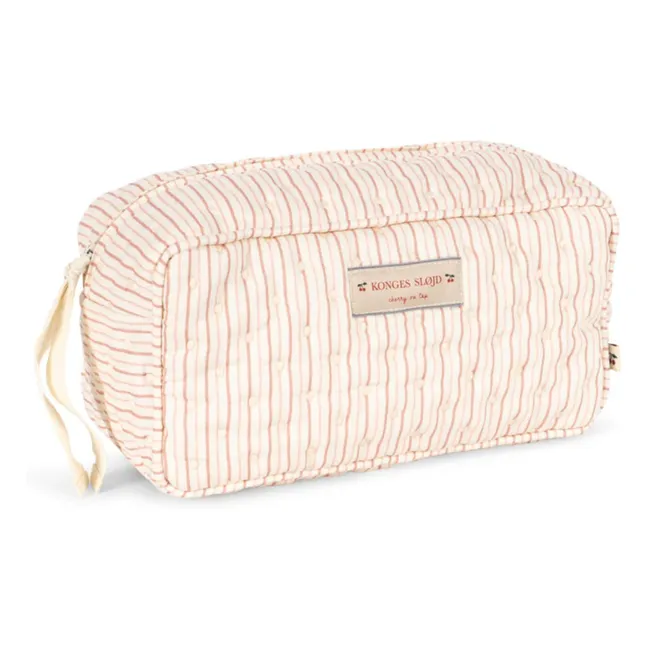 Kosmetiktasche Stripie | Rosa