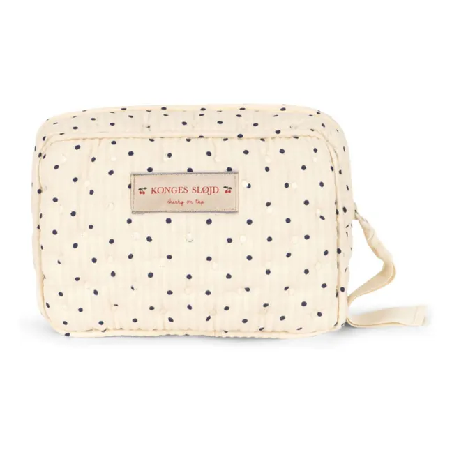 Estate Dot toiletry bag | White