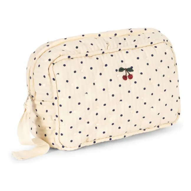 Kosmetiktasche Estate Dot | Weiß