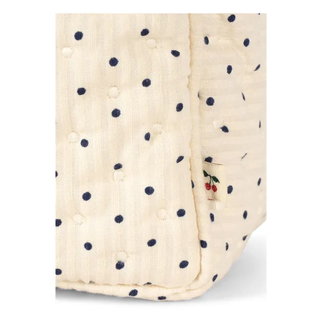 Large Estate Dot toiletry bag | White