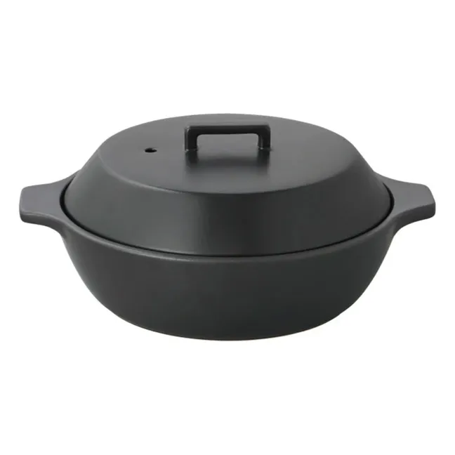 Pot en céramique Kakomi 1.2L | Noir