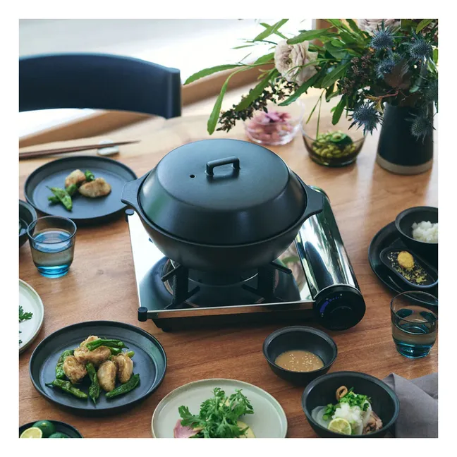 Pot en céramique Kakomi 1.2L | Noir