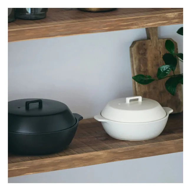 Pot en céramique Kakomi 1.2L | Noir