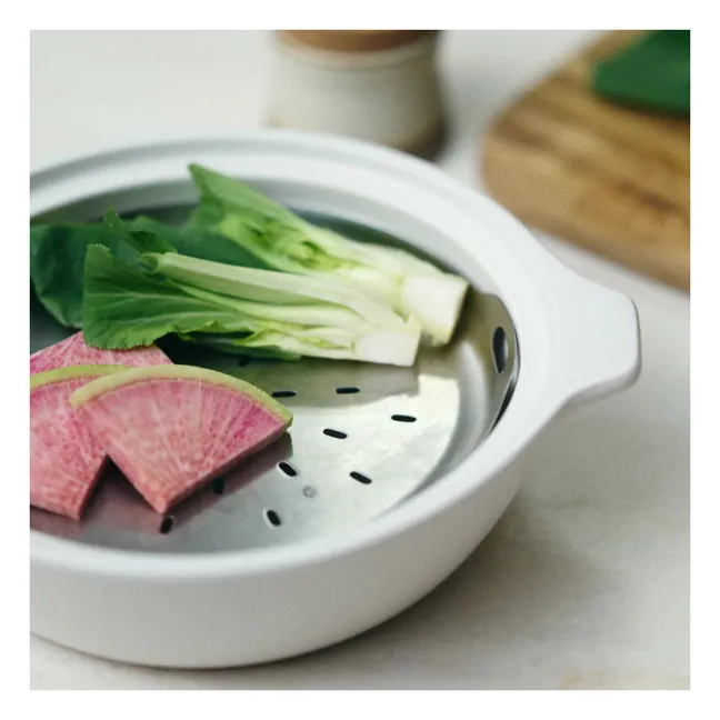 Olla de cerámica Kakomi 1,2L | Blanco