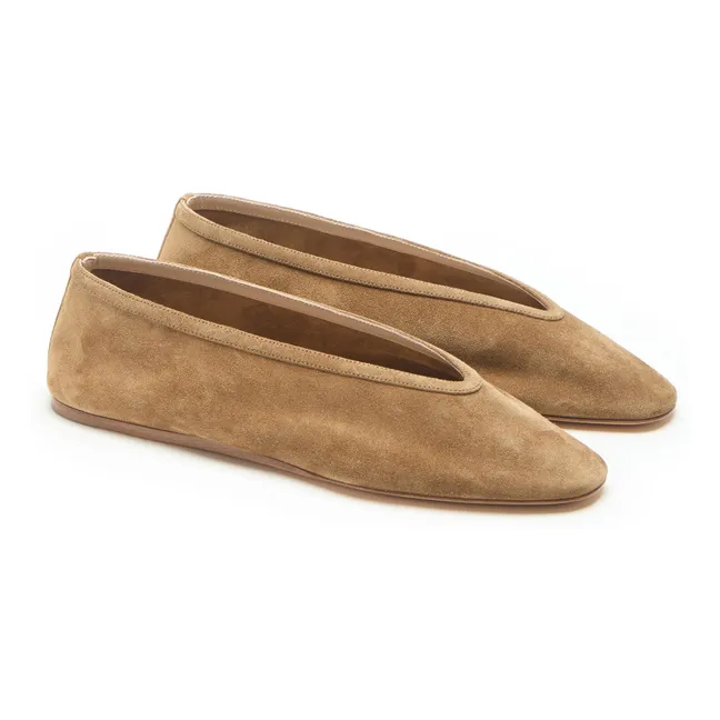 Ballerines Luna Suède | Taupe