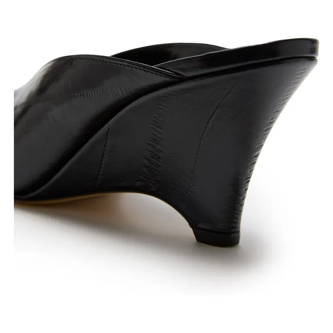Mules Victoria Leather | Black