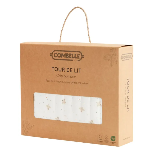 Tour de lit quilté Hirondelle | Ecru