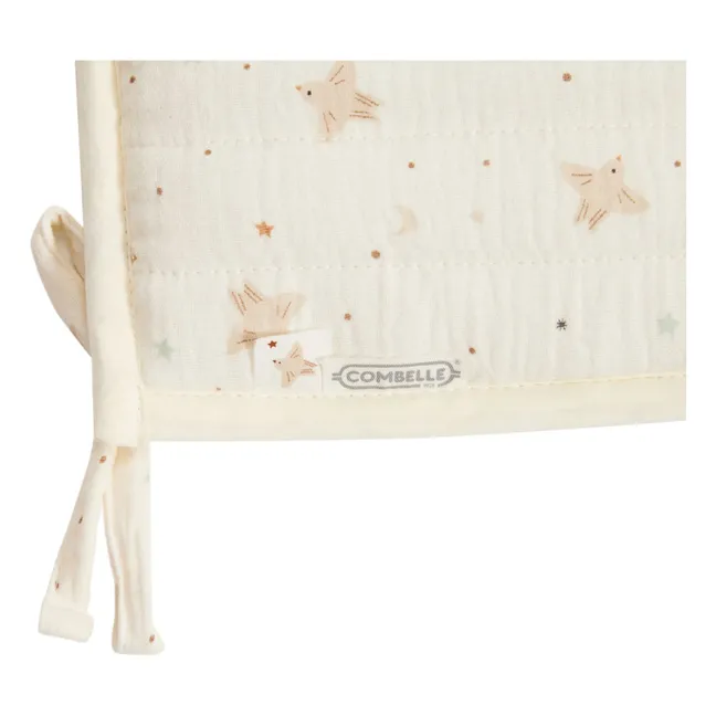 Tour de lit quilté Hirondelle | Ecru