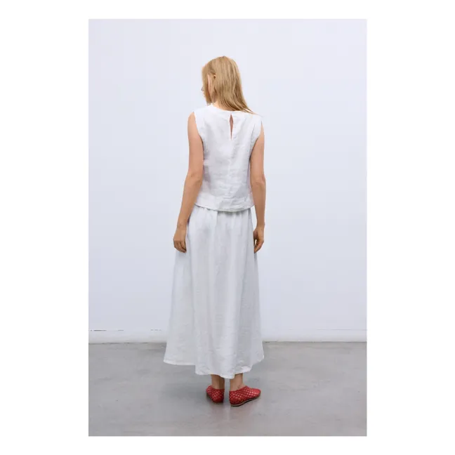 Melissa Linen skirt | White