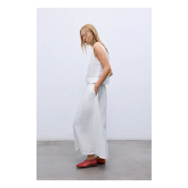 Melissa Linen skirt | White