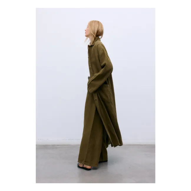 Pantaloni di lino Melissa | Olive