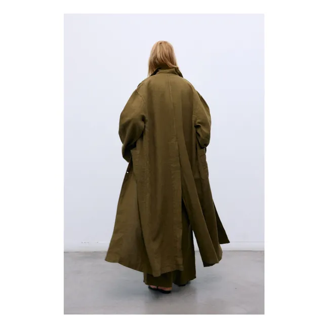 Pantaloni di lino Melissa | Olive