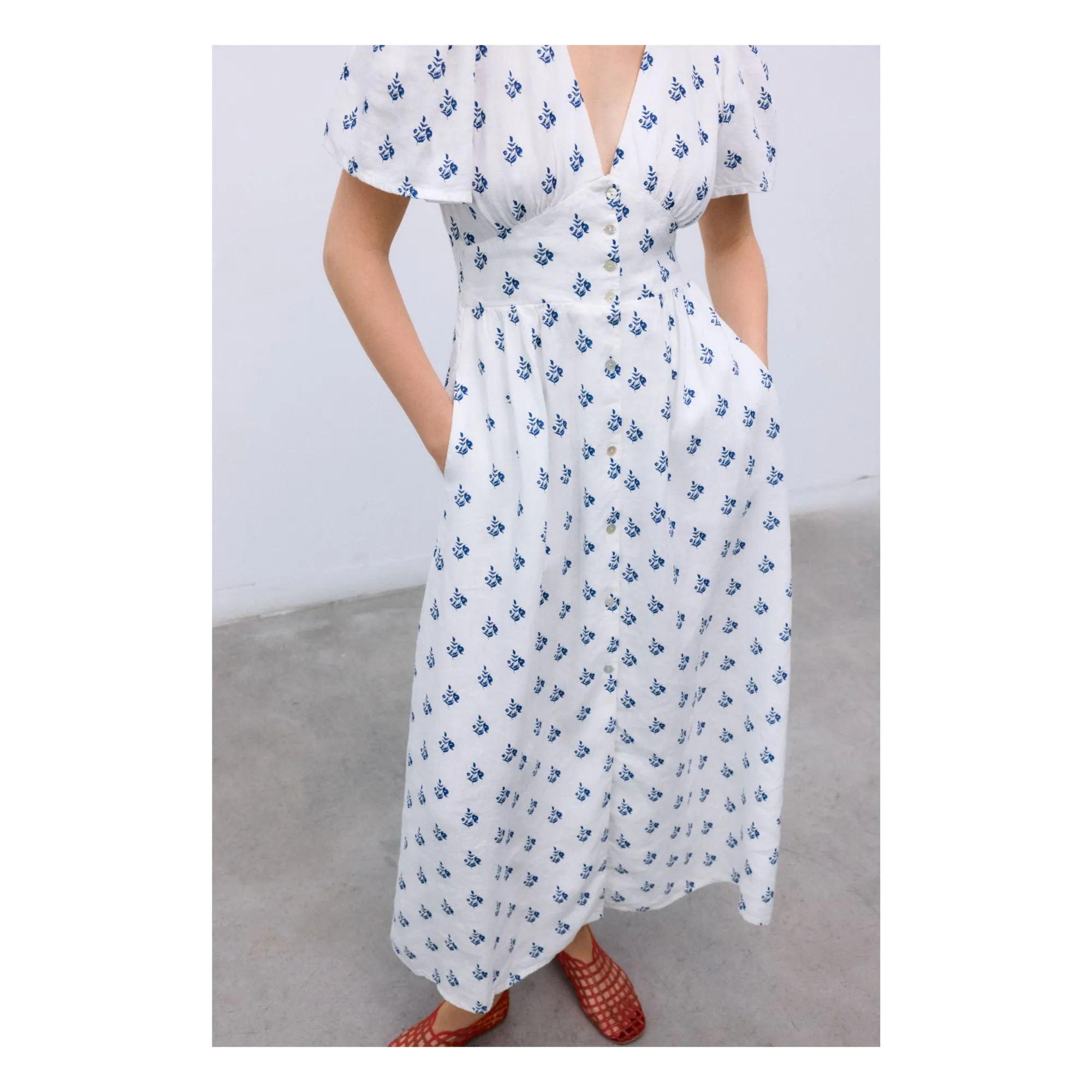 Robe Melissa Lin | Blanc- Image produit n°6