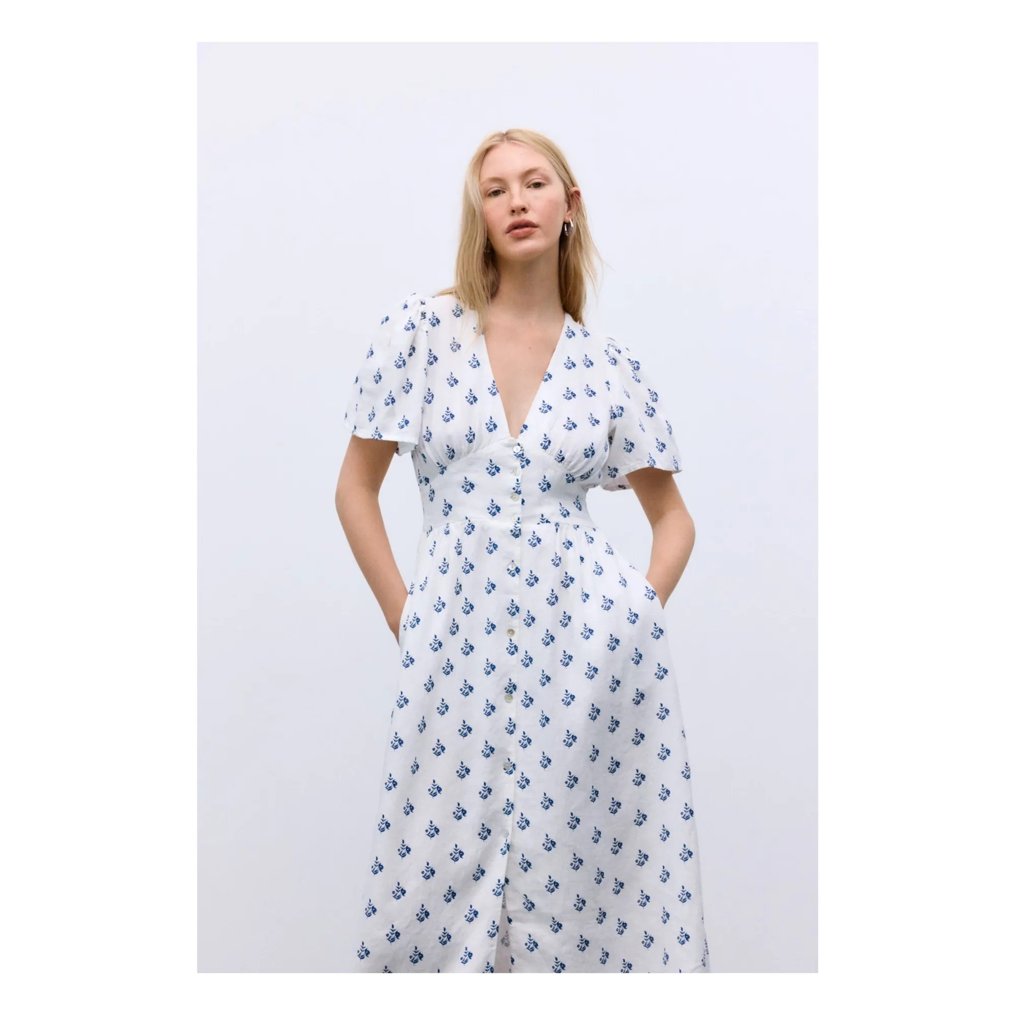 Robe Melissa Lin | Blanc- Image produit n°2