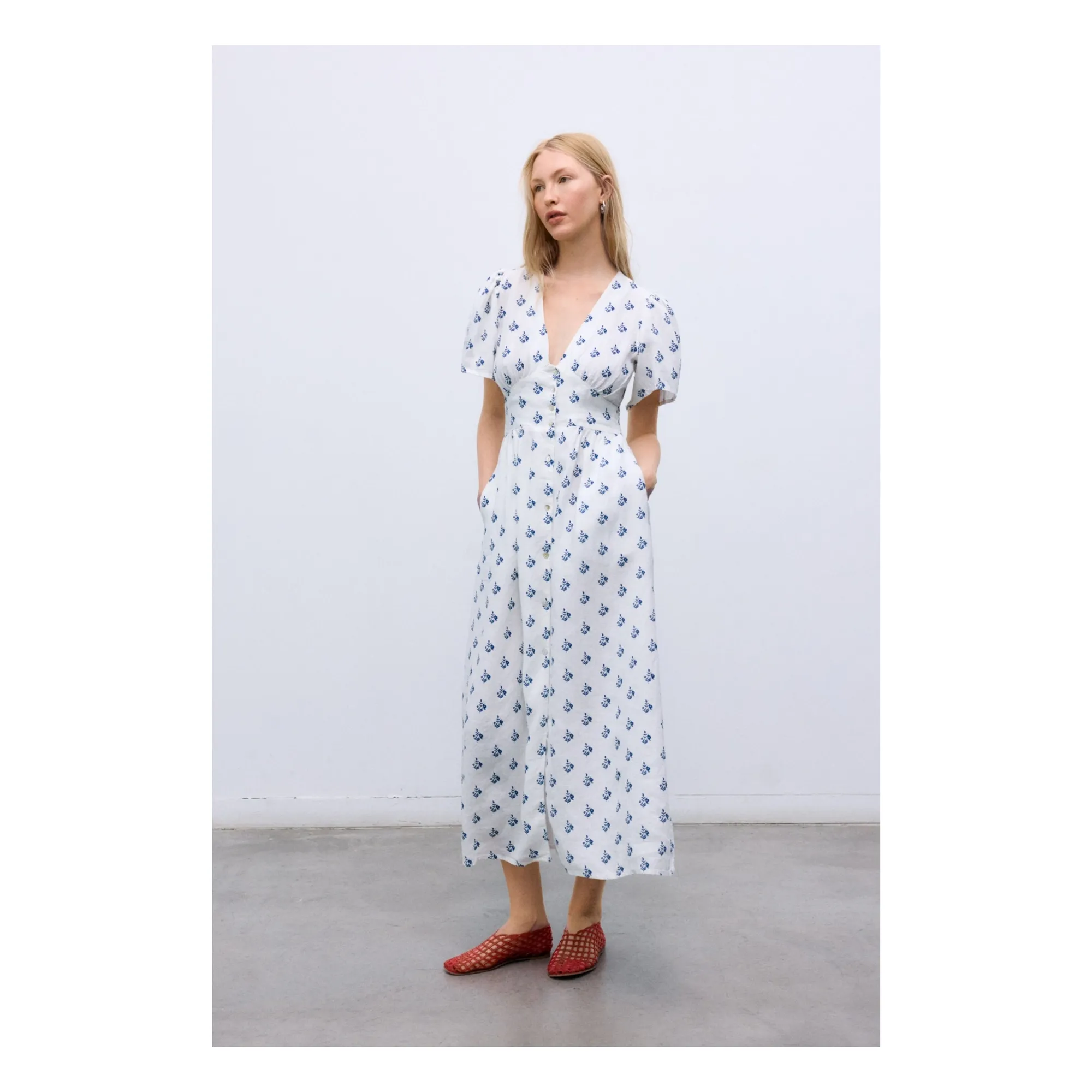 Robe Melissa Lin | Blanc- Image produit n°5