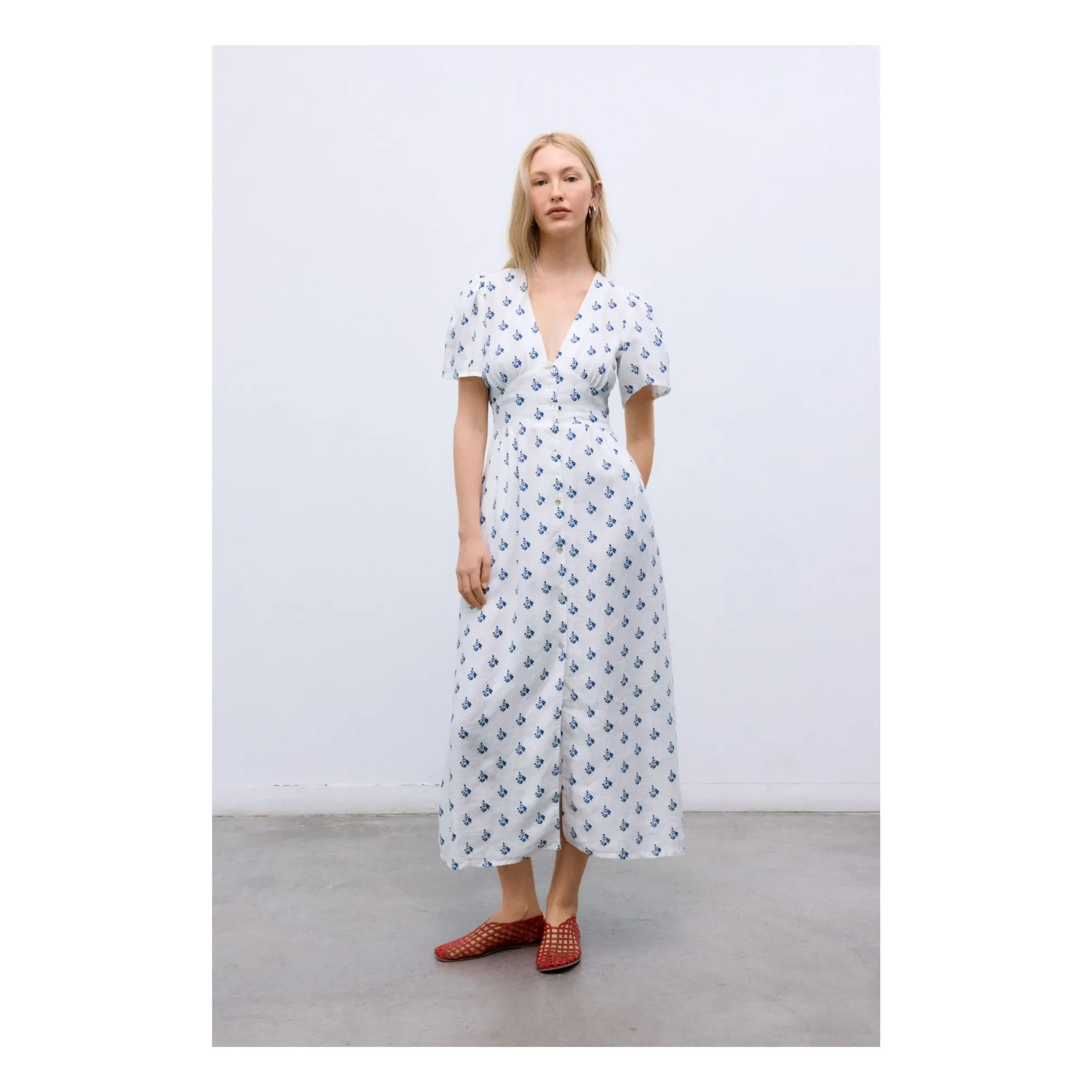 Robe Melissa Lin | Blanc- Image produit n°1