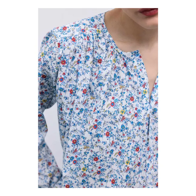 Blusa de algodón Cloe | Azul