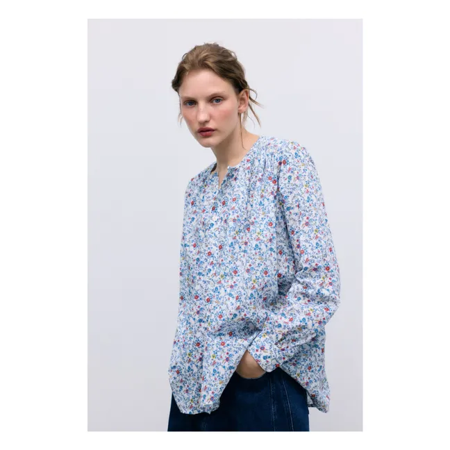 Blusa de algodón Cloe | Azul