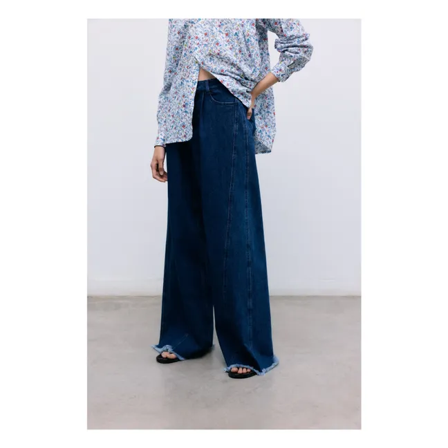 Cloe Cotton blouse | Blue