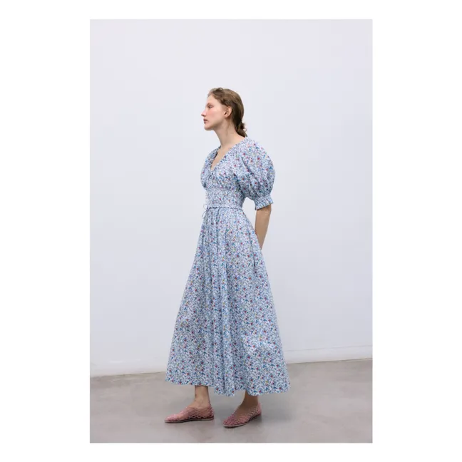 Vestido de algodón Cloe | Azul