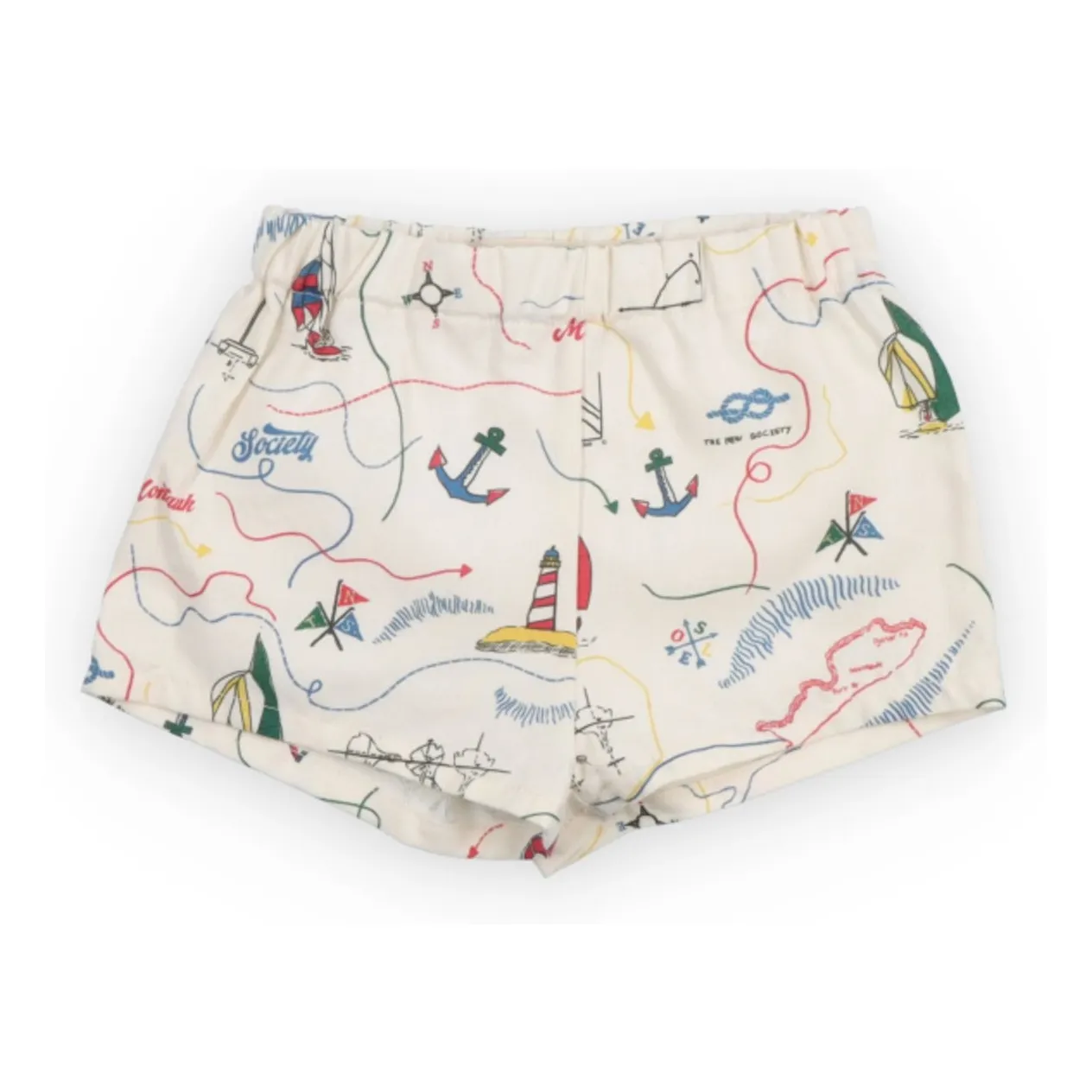 The New Society Ecru Short Clove Bateaux Coton Bci Bébé