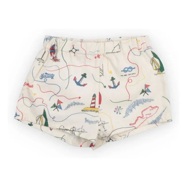 Short Clove Bateaux Coton BCI Bébé | Ecru