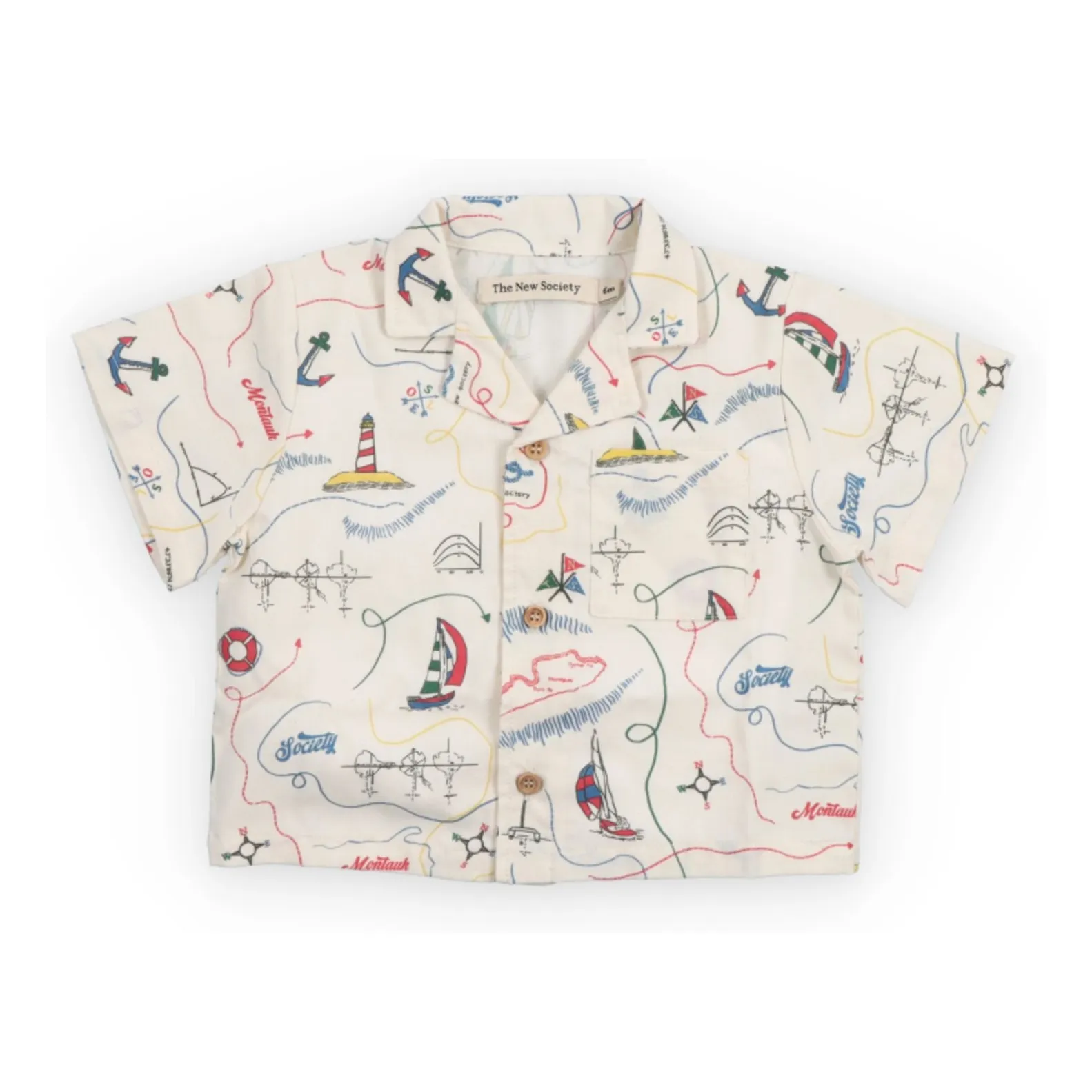 The New Society Ecru Clove Bateaux Coton Bci Bébé Shirt