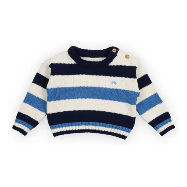 Jersey de rayas Celosia para bebé | Azul