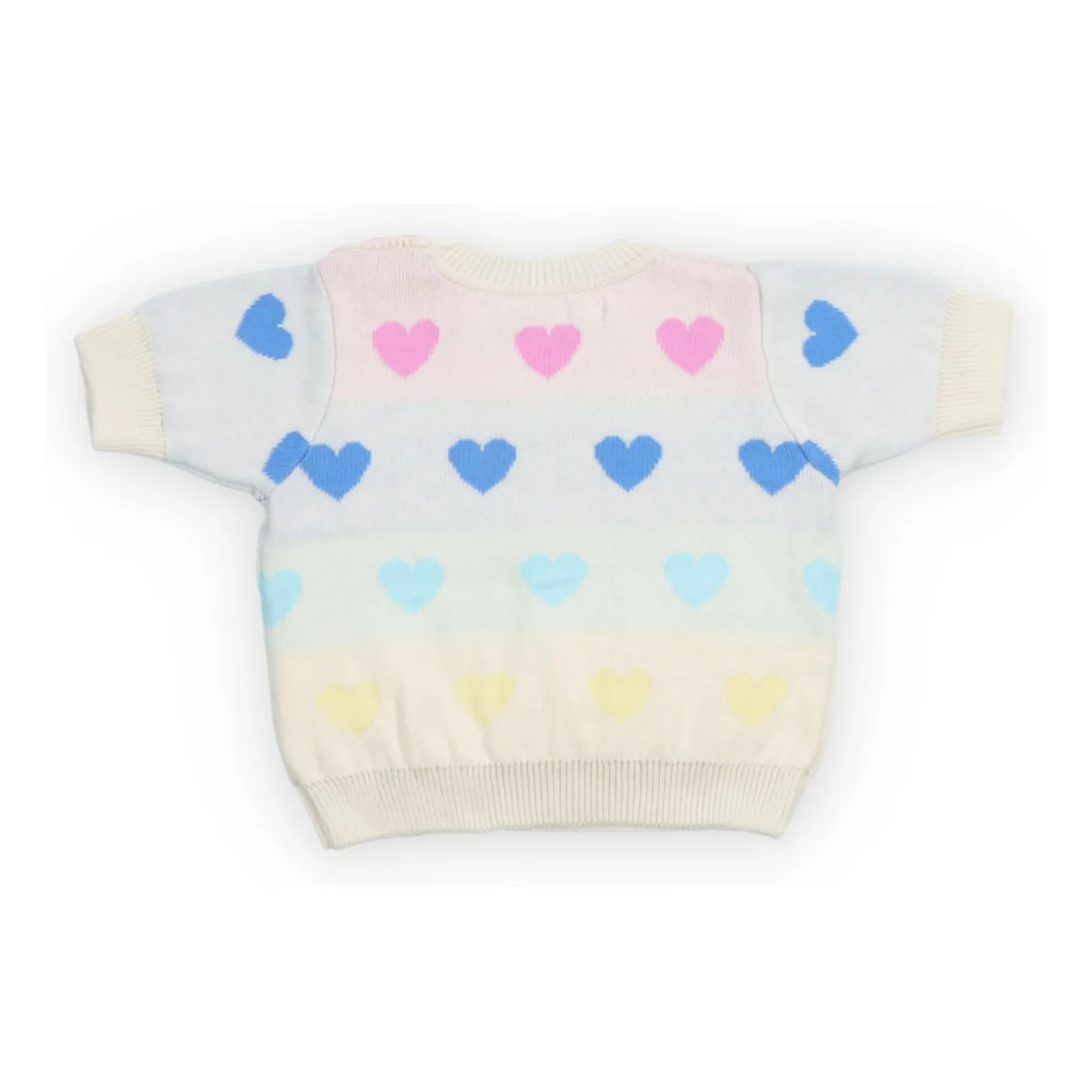 Pull Pinpilin Cœurs | Ecru- Image produit n°1