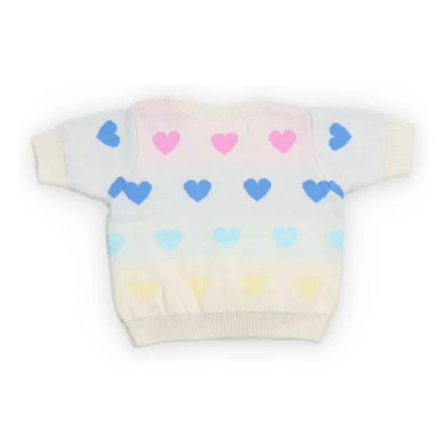 Pull Pinpilin Cœurs | Ecru
