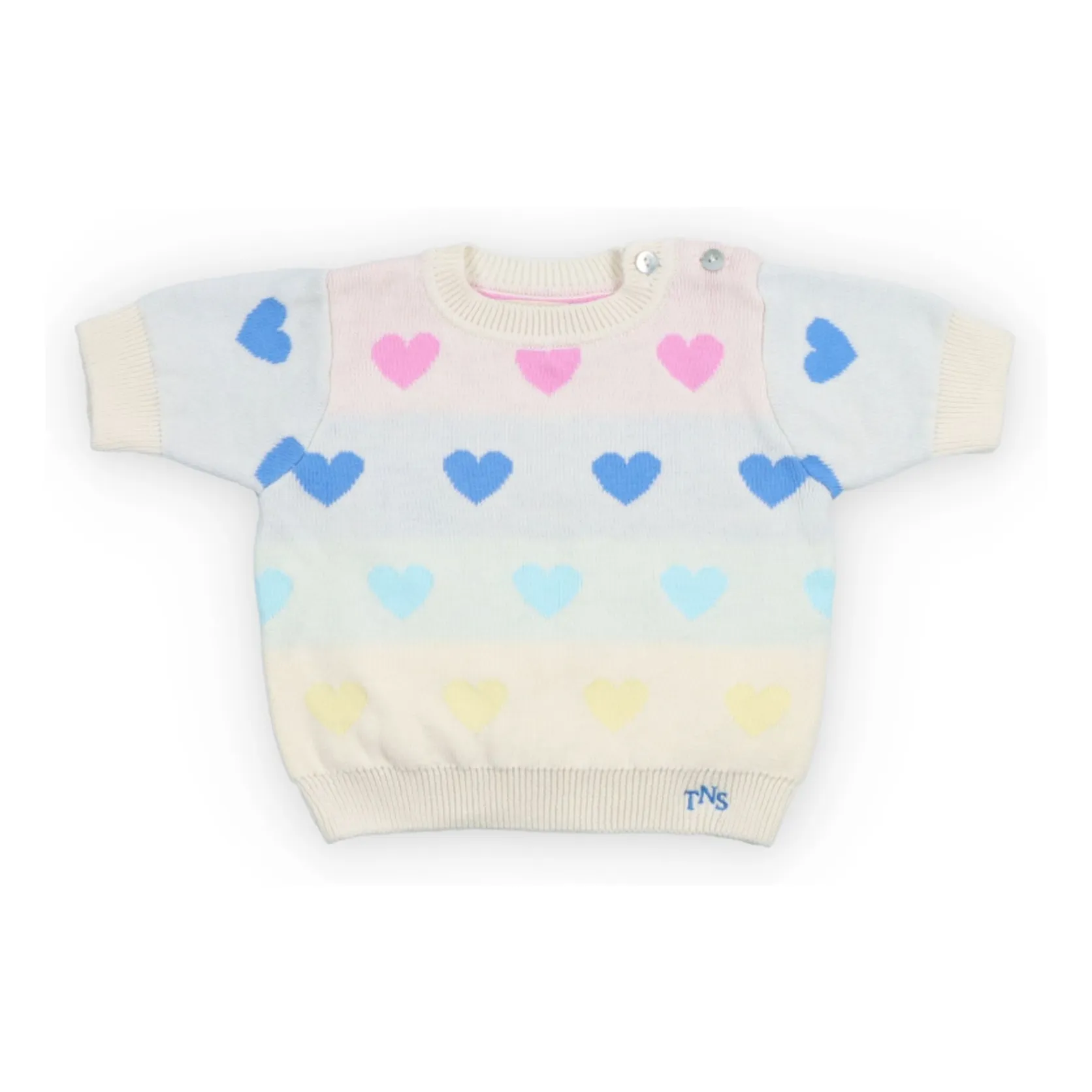 The New Society Ecru Pinpilin Sweater Hearts
