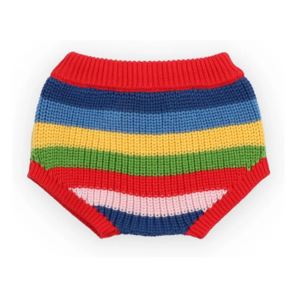 Bloomer Maille Canela Rayé Coton Bio | Rouge- Image produit n°1